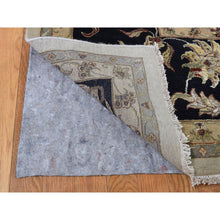 Load image into Gallery viewer, 12&#39;x18&#39;2&quot; Seashell White, Hand Knotted, Half Wool And Half Silk, Rajasthan All Over Leaf Design, Oversized Oriental Rug FWR525996