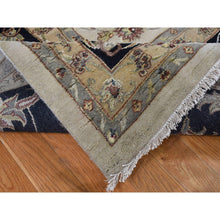 Load image into Gallery viewer, 12&#39;x18&#39;2&quot; Seashell White, Hand Knotted, Half Wool and Half Silk, Rajasthan All Over Leaf Design, Oversized Oriental Rug FWR525996