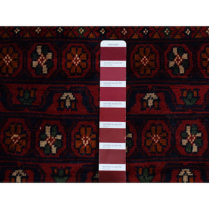 13'x19'4" Bone White, Oversized, Afghan Khamyab, Hand Knotted, Denser Weave With Shiny Wool, Oriental Rug FWR526020