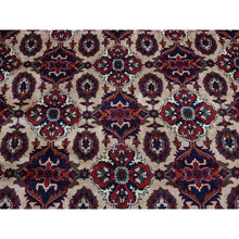 Load image into Gallery viewer, 13&#39;x19&#39;4&quot; Bone White, Oversized, Afghan Khamyab, Hand Knotted, Denser Weave With Shiny Wool, Oriental Rug FWR526020