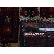 Load image into Gallery viewer, 13&#39;x19&#39;4&quot; Bone White, Oversized, Afghan Khamyab, Hand Knotted, Denser Weave With Shiny Wool, Oriental Rug FWR526020