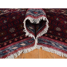 Load image into Gallery viewer, 12&#39;10&quot;x19&#39;7&quot; Ruby Red, Denser Weave With Shiny Wool, Afghan Khamyab With Intricate Compartment Box Design, Hand Knotted, Oversized Oriental Rug FWR526026