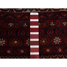 Load image into Gallery viewer, 12&#39;10&quot;x19&#39;7&quot; Ruby Red, Denser Weave With Shiny Wool, Afghan Khamyab With Intricate Compartment Box Design, Hand Knotted, Oversized Oriental Rug FWR526026