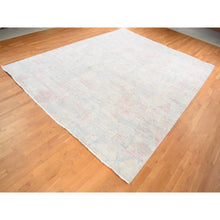 Load image into Gallery viewer, 12&#39;x15&#39;3&quot; Ivory With A Mix Of Brown, The Pastel Collection, Silk With Textured Wool, Hand Knotted, Oversized Oriental Rug FWR526044