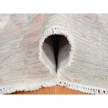 Load image into Gallery viewer, 12&#39;x15&#39;3&quot; Ivory With A Mix Of Brown, The Pastel Collection, Silk With Textured Wool, Hand Knotted, Oversized Oriental Rug FWR526044