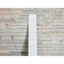 Load image into Gallery viewer, 12&#39;x15&#39;3&quot; Ivory With A Mix Of Brown, The Pastel Collection, Silk With Textured Wool, Hand Knotted, Oversized Oriental Rug FWR526044
