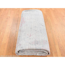 Load image into Gallery viewer, 12&#39;x15&#39;3&quot; Ivory With A Mix Of Brown, The Pastel Collection, Silk With Textured Wool, Hand Knotted, Oversized Oriental Rug FWR526044