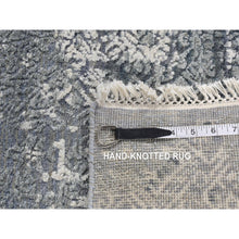Load image into Gallery viewer, 7&#39;10&quot;x10&#39; Coffee Brown, Rajasthan with All Over Leaf Design, Hand Knotted, Wool and Silk, Soft Pile, Thick and Plush, Oriental Rug FWR453492