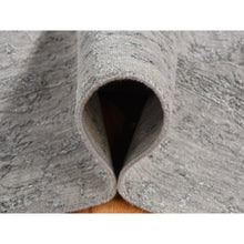 Load image into Gallery viewer, 8&#39;x10&#39; Cloud Gray, Tabriz Erased And Broken Design, Tone On Tone, Wool And Silk, Hand Knotted, Oriental Rug FWR526194