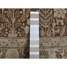 Load image into Gallery viewer, 9&#39;2&quot;x12&#39;5&quot; Beeswax Brown, Antique Persian Tabriz, Birds and Trees Design, Pure Wool, Even Wear, Hand Knotted, Oriental Rug FWR526206