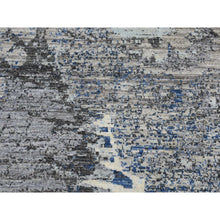 Load image into Gallery viewer, 8&#39;1&quot;x10&#39;1&quot; Cloud Gray, Broken Flower Design, Pure Wool, Hand Knotted, Oriental Rug FWR526236
