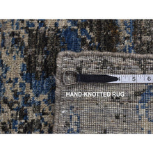Load image into Gallery viewer, 8&#39;1&quot;x10&#39;1&quot; Cloud Gray, Broken Flower Design, Pure Wool, Hand Knotted, Oriental Rug FWR526236