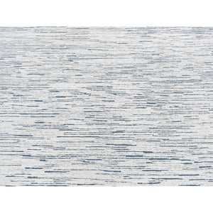 10'x14' Ivory, Striae Design, Textured Wool, Hand Knotted, Oriental Rug FWR526248