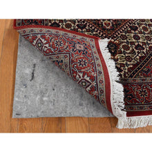 Load image into Gallery viewer, 2&#39;9&quot;x11&#39;4&quot; Ivory, Hand Knotted, 300 Kpsi, Hand Spun New Zealand Wool, Bijar Mahi, Runner Oriental Rug FWR526368