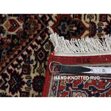 Load image into Gallery viewer, 2&#39;9&quot;x11&#39;4&quot; Ivory, Hand Knotted, 300 Kpsi, Hand Spun New Zealand Wool, Bijar Mahi, Runner Oriental Rug FWR526368