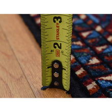 Load image into Gallery viewer, 5&#39;1&quot;x6&#39;6&quot; Tuscan Red, Afghan Ersari, Geometrical Spaceship Design, Pure Wool, Hand Knotted, Oriental Rug FWR526392