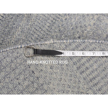 Load image into Gallery viewer, 8&#39;x8&#39; Misty Gray, Grass Design, 100% Wool, Hand Knotted, Round Oriental Rug FWR526476