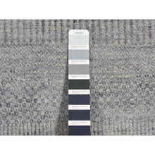 Load image into Gallery viewer, 10&#39;x10&#39; Medium Gray, Wool And Silk, Grass Design, Hand Knotted, Round Oriental Rug FWR526524