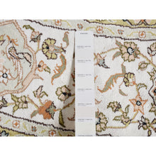Load image into Gallery viewer, 9&#39;1&quot;x9&#39;1&quot; Ivory, Silken, Tabriz Design, 300 Kpsi, Hand Knotted, Round Oriental Rug FWR526530