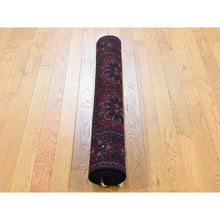 Load image into Gallery viewer, 3&#39;3&quot;x5&#39;6&quot; Vermilion Red, Afghan Khamyab, Denser Weave with Shiny Wool, Hand Knotted, Oriental Rug FWR526608