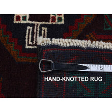 Load image into Gallery viewer, 3&#39;8&quot;x7&#39;9&quot; Barn Red, Vintage Persian Hamadan, Full Pile, Mint Condition, Pure Wool, Hand Knotted, Wide Runner Oriental Rug FWR524658