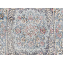 Load image into Gallery viewer, 1&#39;8&quot;x3&#39;7&quot; Misty Gray, Pure Wool, Vintage Persian Kerman, Hand Knotted, Mat Oriental Rug FWR526650