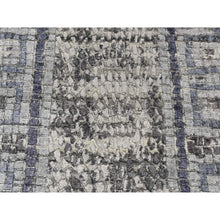 Load image into Gallery viewer, 2&#39;2&quot;x3&#39;2&quot; Cloud Gray, Silken, Roman Mosaic Design, Hand Knotted, Sample Oriental Rug FWR526710
