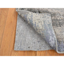 Load image into Gallery viewer, 2&#39;x2&#39;10&quot; Artichoke Green, Modern Abstract Design, Soft And Vibrant Wool, Dense Weave, Natural Dyes, Hand Knotted, Sample Mat Oriental Rug FWR526734