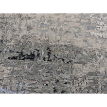 Load image into Gallery viewer, 2&#39;x2&#39;10&quot; Artichoke Green, Modern Abstract Design, Soft And Vibrant Wool, Dense Weave, Natural Dyes, Hand Knotted, Sample Mat Oriental Rug FWR526734