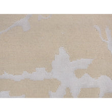 Load image into Gallery viewer, 2&#39;x3&#39; Beige, Floral Nepali Weave Design, Hand Knotted, Modern, Wool And Silk, Clearance, Sample Oriental Rug FWR526758