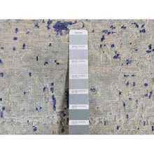 Load image into Gallery viewer, 2&#39;x3&#39;1&quot; Gainsboro Gray, Diminishing Cypress Tree with Medallion Design, Silk with Textured Wool, Hand Knotted, Sample Oriental Rug FWR526764