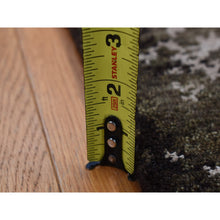 Load image into Gallery viewer, 2&#39;x2&#39;9&quot; Rifle Green, Modern Abstract Design, Wool And Silk, Hand Knotted, Sample Mat Oriental Rug FWR526800