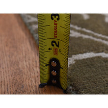Load image into Gallery viewer, 2&#39;x2&#39;9&quot; Grayish Brown, Nepali Scrolls Design, Hand Knotted, Wool and Silk, Clearance, Sample Oriental Rug FWR526854