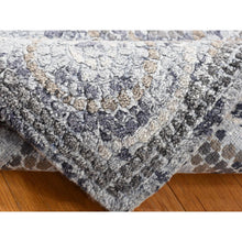 Load image into Gallery viewer, 2&#39;2&quot;x3&#39; Ash Gray, Silken, Roman Mosaic Design, Hand Knotted, Sample Mat Oriental Rug FWR526866