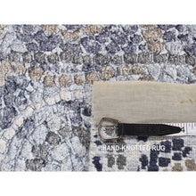 Load image into Gallery viewer, 2&#39;2&quot;x3&#39; Ash Gray, Silken, Roman Mosaic Design, Hand Knotted, Sample Mat Oriental Rug FWR526866