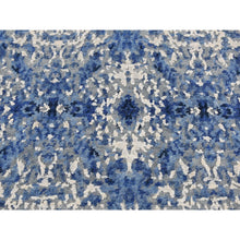 Load image into Gallery viewer, 2&#39;x3&#39; Medium Sapphire Blue, Transitional Design, Wool and Silk, Hand Knotted, Sample Oriental Rug FWR526890