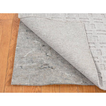 Load image into Gallery viewer, 2&#39;x3&#39; Spanish Gray, Hand Loomed, Tone on Tone Design, Pure Wool, Sample Oriental Rug FWR526938