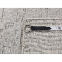 Load image into Gallery viewer, 2&#39;x3&#39; Spanish Gray, Hand Loomed, Tone on Tone Design, Pure Wool, Sample Oriental Rug FWR526938