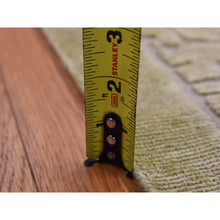 Load image into Gallery viewer, 2&#39;x3&#39; Vanilla White, Modern Design, Raised Pile, Hand Knotted, 100% Wool, Sample Oriental Rug FWR526974