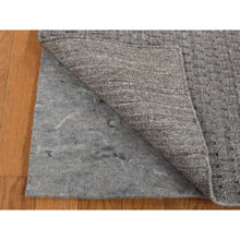 Load image into Gallery viewer, 2&#39;x3&#39; Scorpion Gray, Hand Loomed, Tone on Tone Design, 100% Wool, Sample Oriental Rug FWR526980