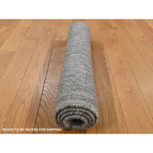 Load image into Gallery viewer, 2&#39;x3&#39; Scorpion Gray, Hand Loomed, Tone on Tone Design, 100% Wool, Sample Oriental Rug FWR526980