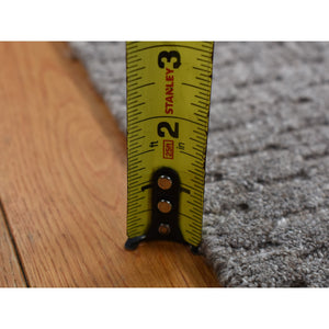 2'x3' Scorpion Gray, Hand Loomed, Tone on Tone Design, 100% Wool, Sample Oriental Rug FWR526980