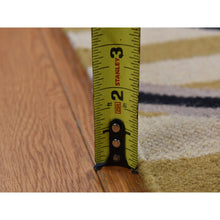 Load image into Gallery viewer, 3&#39;2&quot;x5&#39; Cream Color, Navajo Striped Design, Flat Weave, Hand Woven, Oriental Rug FWR526986