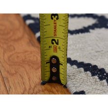 Load image into Gallery viewer, 2&#39;9&#39;&#39;x6&#39; Goose Gray, Wool, Flat Weave, Hand Woven, Durie Kilim, Geometric Design, Reversible, Runner Oriental Rug FWR527004