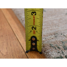 Load image into Gallery viewer, 2&#39;x3&#39; Timberwolf Gray, Wool And Silk, Heriz Broken And Erased Design, Handmade, Hand Knotted, Sample Oriental Rug FWR527022