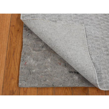 Load image into Gallery viewer, 2&#39;x3&#39; Timberwolf Gray, Wool and Silk, Tone on Tone Design, Hand Loomed, Oriental Rug FWR527034