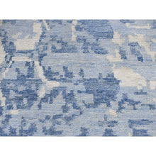 Load image into Gallery viewer, 2&#39;x3&#39; Beau Blue, 100% Wool, Hand Knotted, Award Winning The Honeycomb Design, Nepali Weave, Mat Oriental Rug FWR527052
