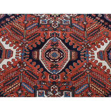 Load image into Gallery viewer, 8&#39;x10&#39;7&quot; Persian Red, Antique Persian Karajeh, All Over Repetitive Geometric Medallions, Full Pile, Soft and Professionally Cleaned, Hand Knotted, Pure Wool, Oriental Rug FWR527058