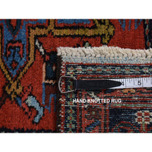 Load image into Gallery viewer, 8&#39;x10&#39;7&quot; Persian Red, Antique Persian Karajeh, All Over Repetitive Geometric Medallions, Full Pile, Soft And Professionally Cleaned, Hand Knotted, Pure Wool, Oriental Rug FWR527058