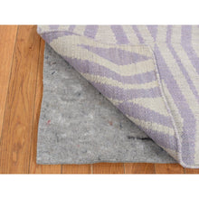 Load image into Gallery viewer, 2&#39;8&quot;x8&#39; Little Princess Purple, 100% Wool, Hand Woven, Flat Weave Reversible Kilim, Runner Oriental Rug FWR527064